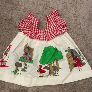 Eleanor Rose Red and White Storybook Dress
